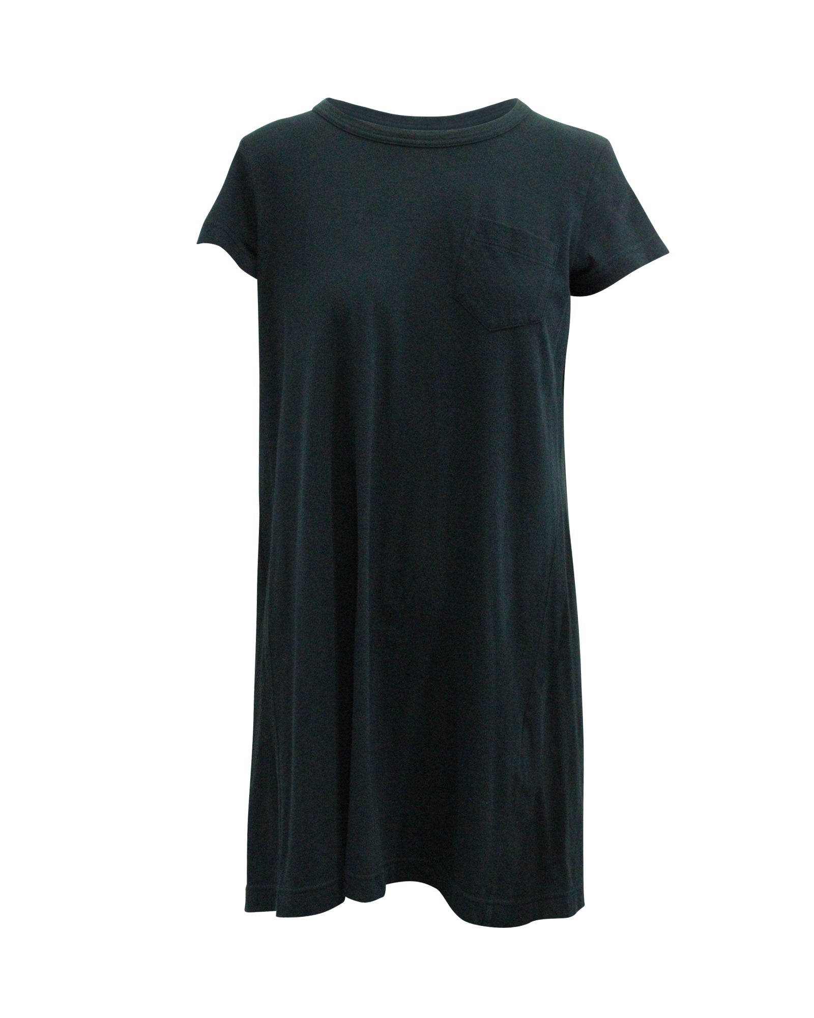 image of Sacai T-shirt Dress in Navy Blue Cotton