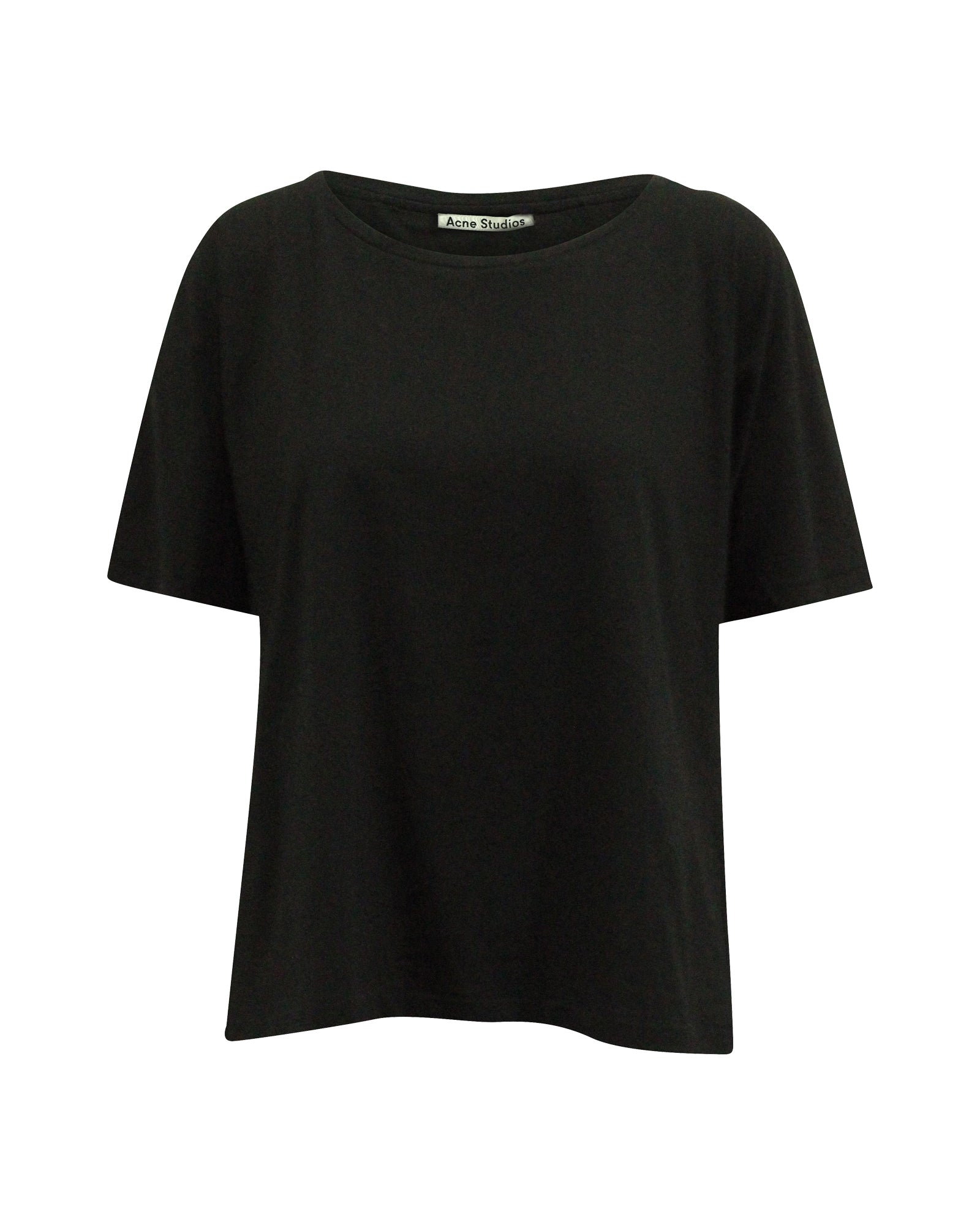 image of Acne Studios Nairobi C Base Tee in Black Cotton