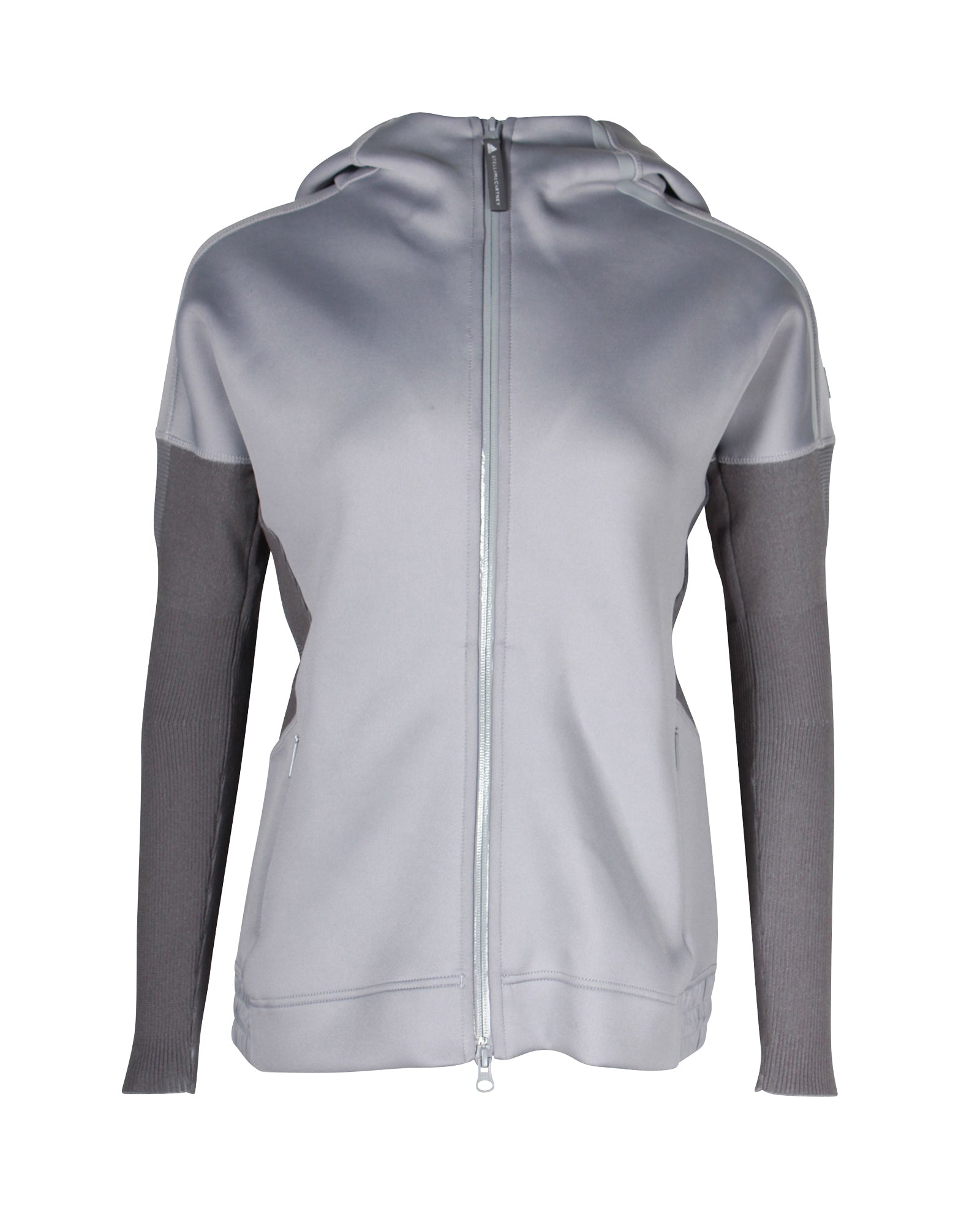 Image of Stella McCartney x Adidas X.N.E. Hoodie in Grey Nylon