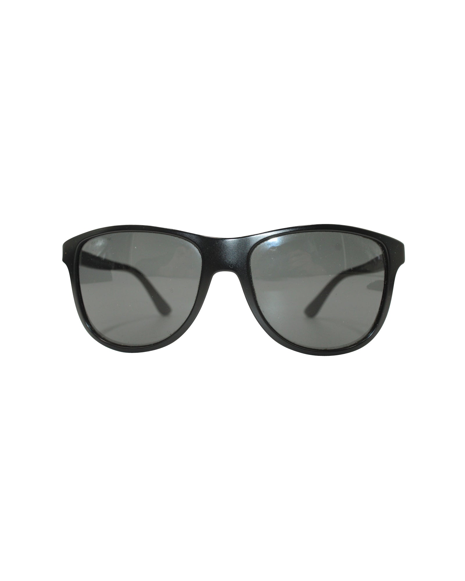 image of Prada SPR 20S Tinted Sunglasses in Black Plastic