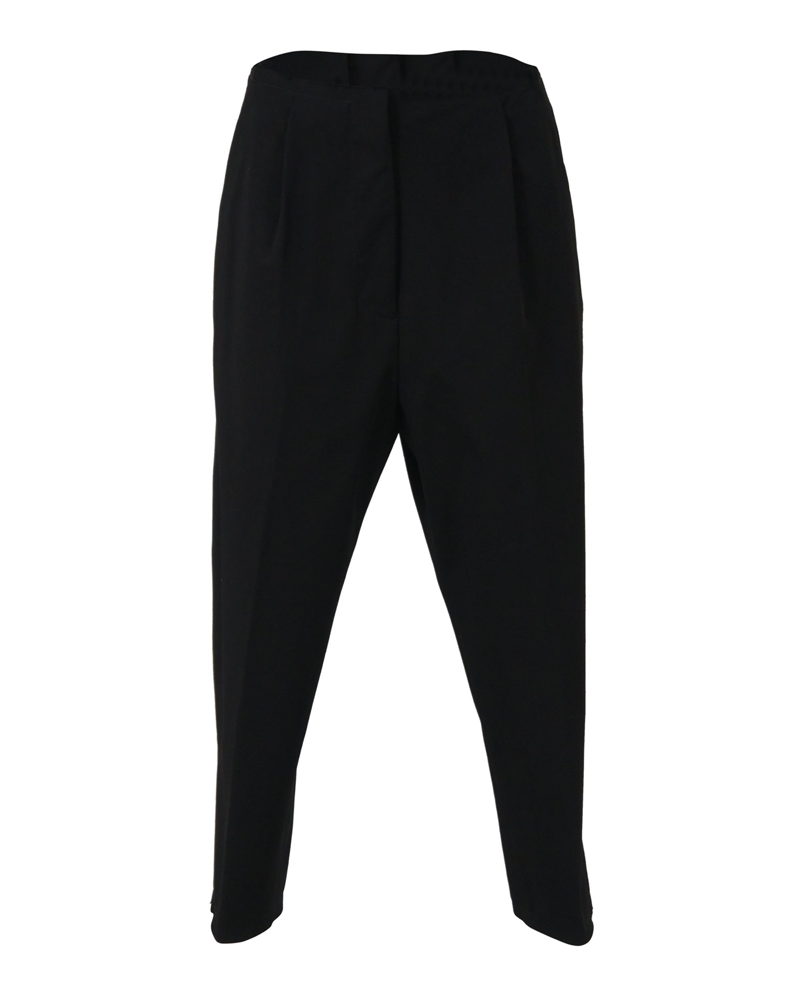 image of Maison Margiela Raw Edge Trousers in Black Polyester