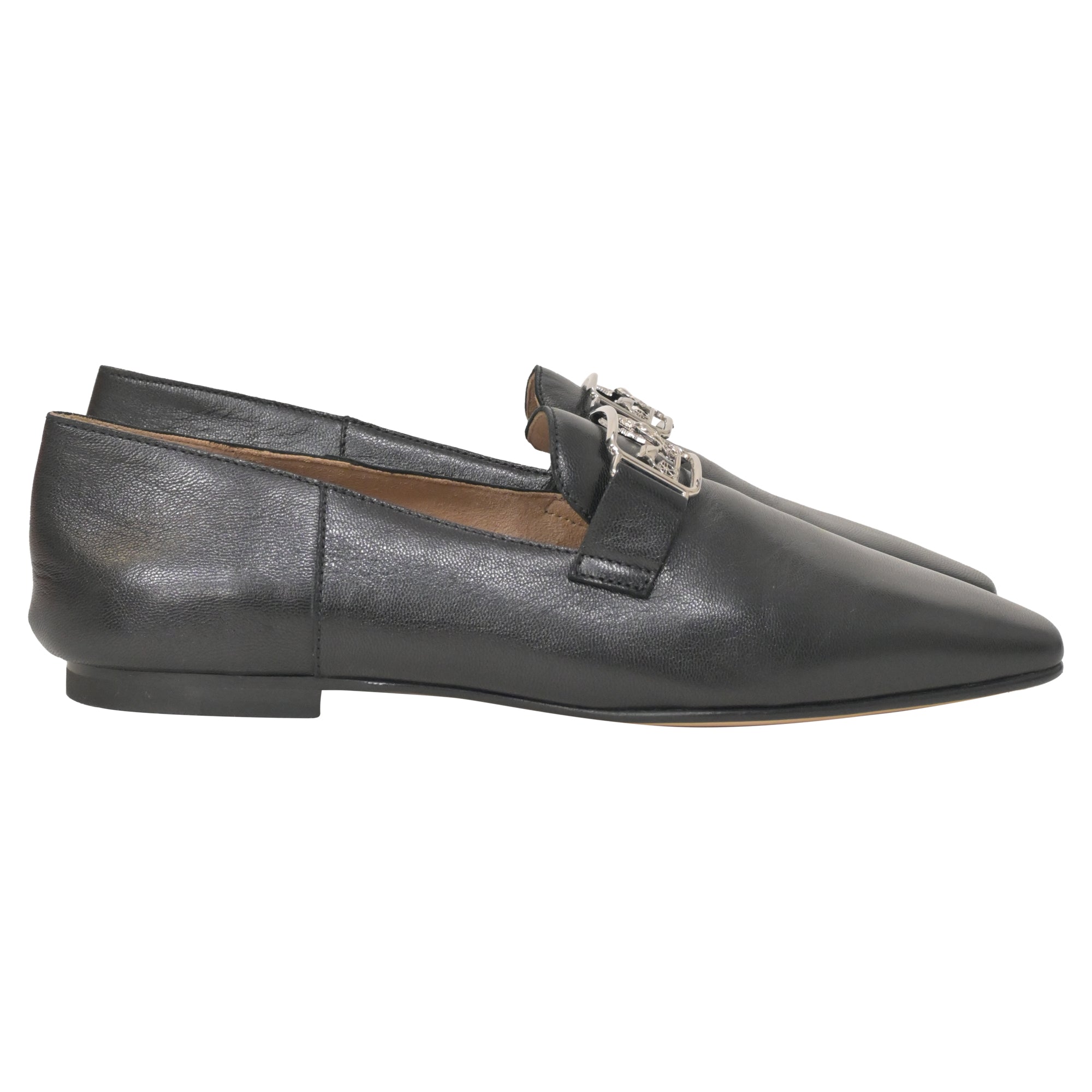 image of Hermès Time Loafers in Black Leather