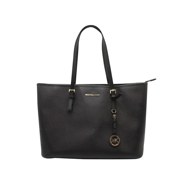 Image of Jet Set Large Tote Bag in Black