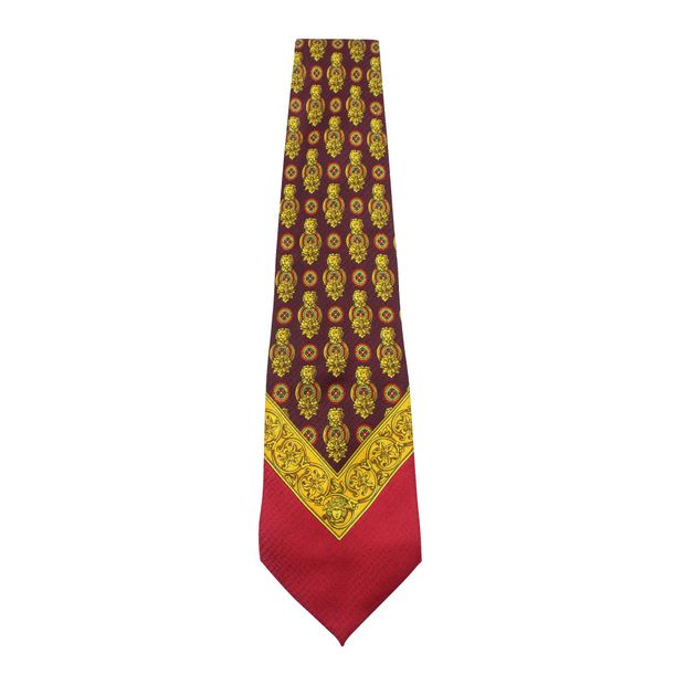 Image of GIANNI VERSACE Multicolor Print Silk Tie