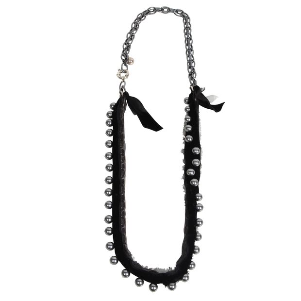 Image of LANVIN Long Pearl Necklace