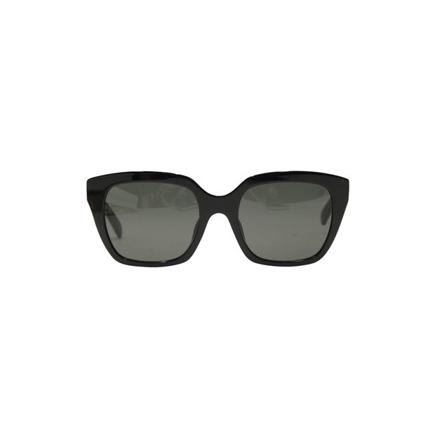 Image of Celine CL40198F Square Sunglasses in Black Acetate