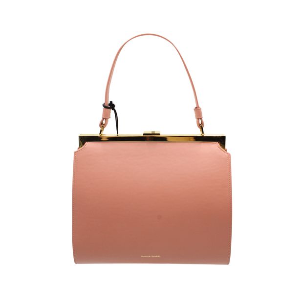 image of Mansur Gavriel Elegant Bag In Coral Leather