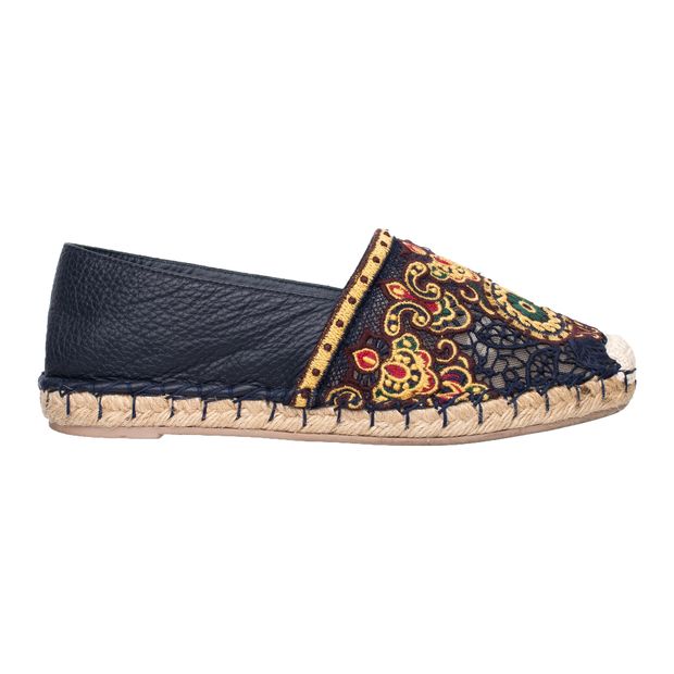 image of VALENTINO Embroidered Espadrilles