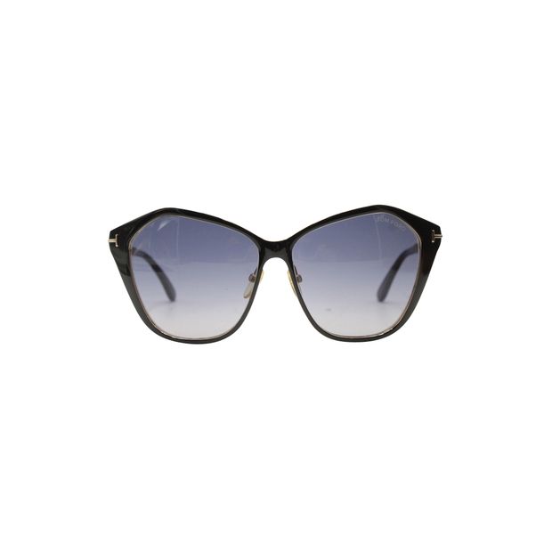 Image of Tom Ford Black Lena Gradient Sunglasses