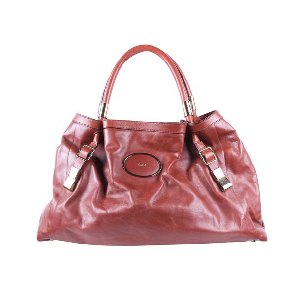 Image of CHLOÉ Brown Leather Shoulder Bag