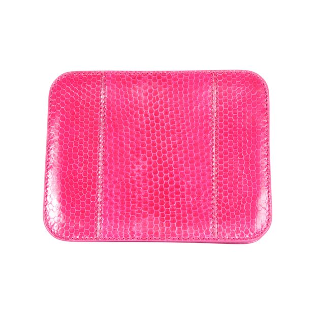 image of CONTEMPORARY DESIGNER Pink Python Passport Case