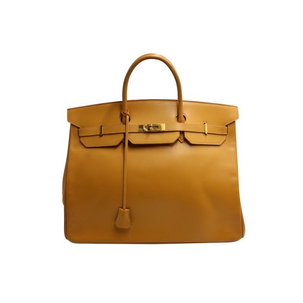 image of HERMÈS Birkin 40 In Vache Natural