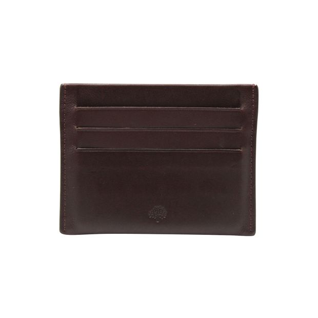 image of Mulberry Brown Leather Card Holder