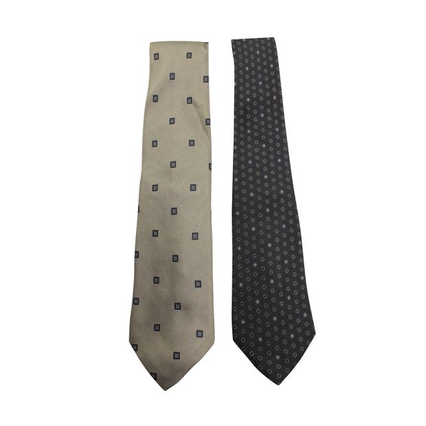 Image of GIORGIO ARMANI Set of Ties: Dark & Light Grey