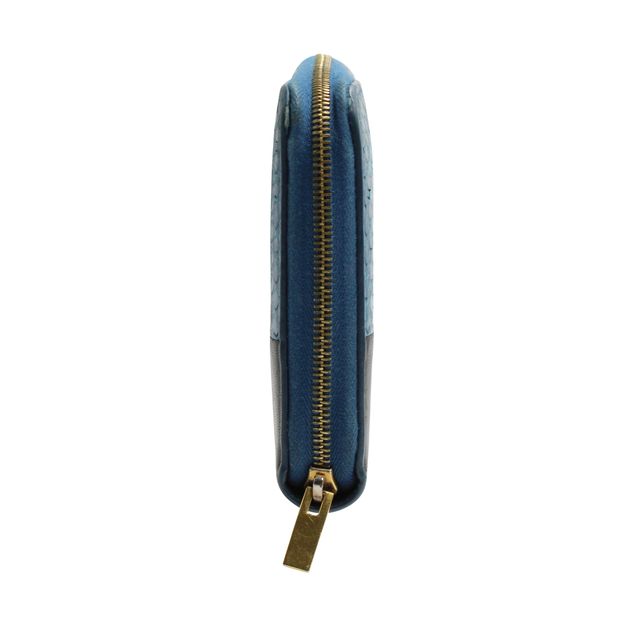 Image of Celine Blue Python Leather Wallet