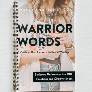 WARRIOR WORDS SCRIPTURE REFERENCE TOOL WHEAT AND HONEY CO - Beyond Blessed