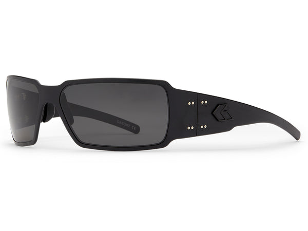 Gatorz Delta Sunglasses Polarized / Brown Polarized / Black Cerakote w/Silver Logo