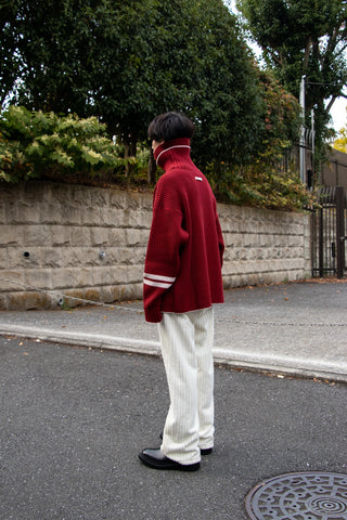 uniform-roll neck wool & cashmere sweater_photo04