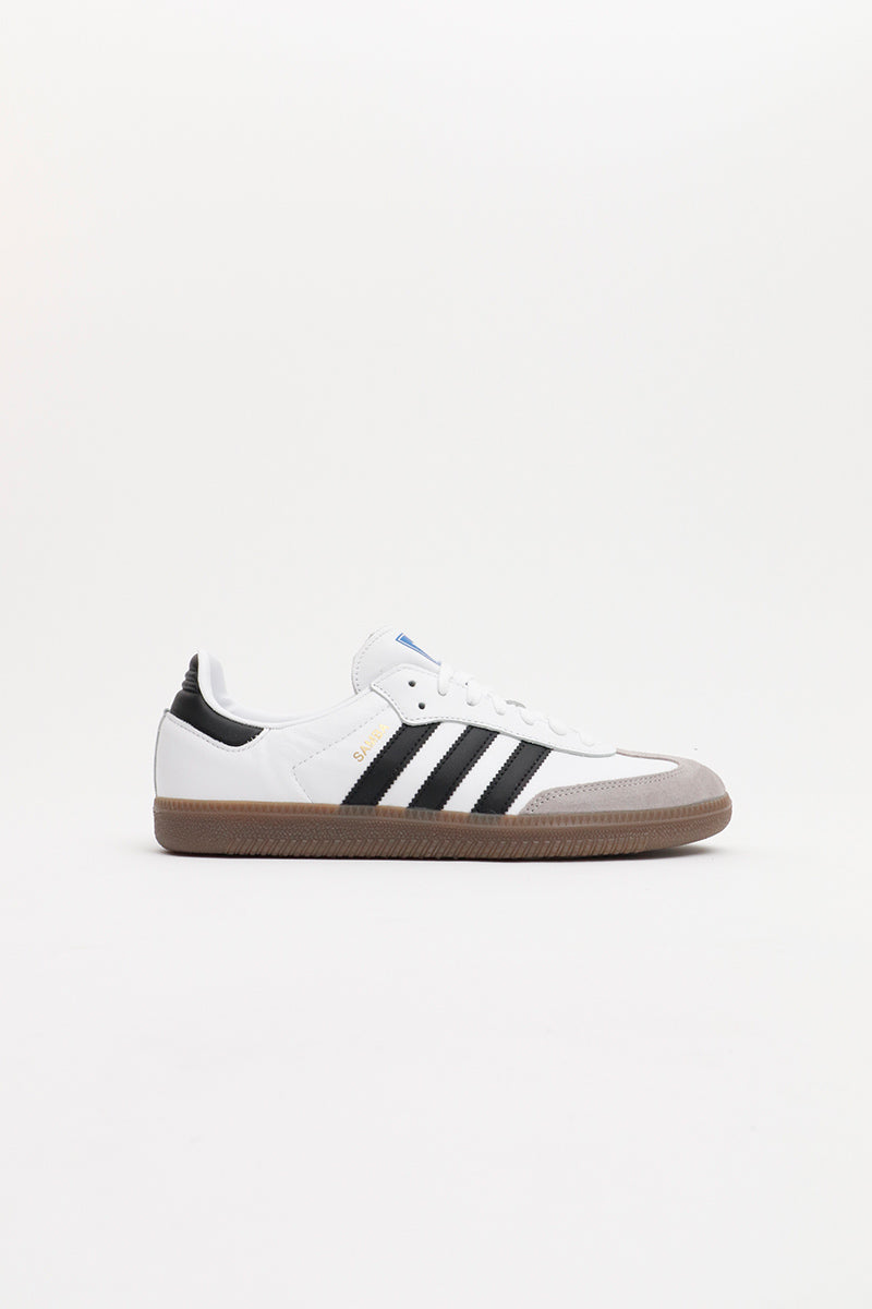 Adidas - Samba OG - das Original in Weiß mit grauer Spitze - B75806