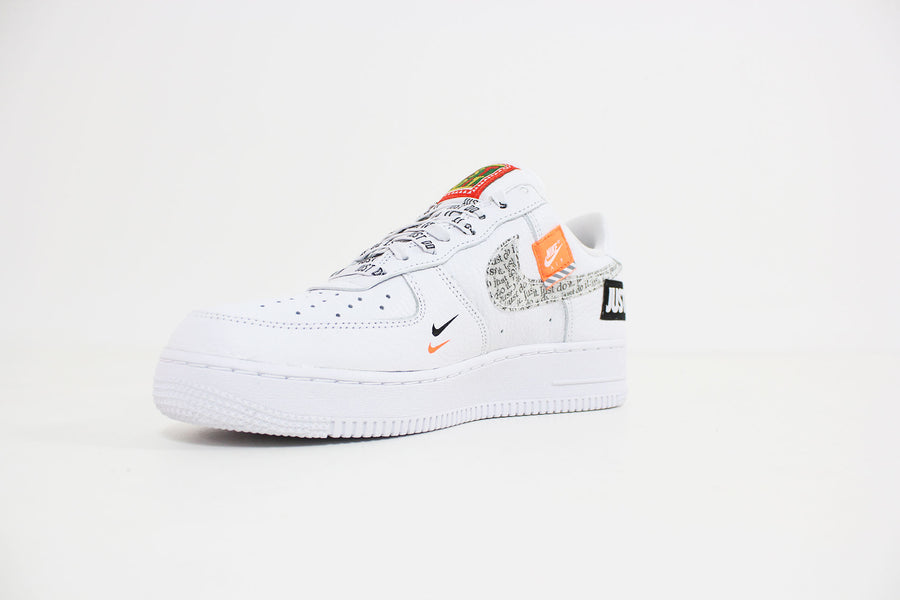 nike air force 1 white black total orange