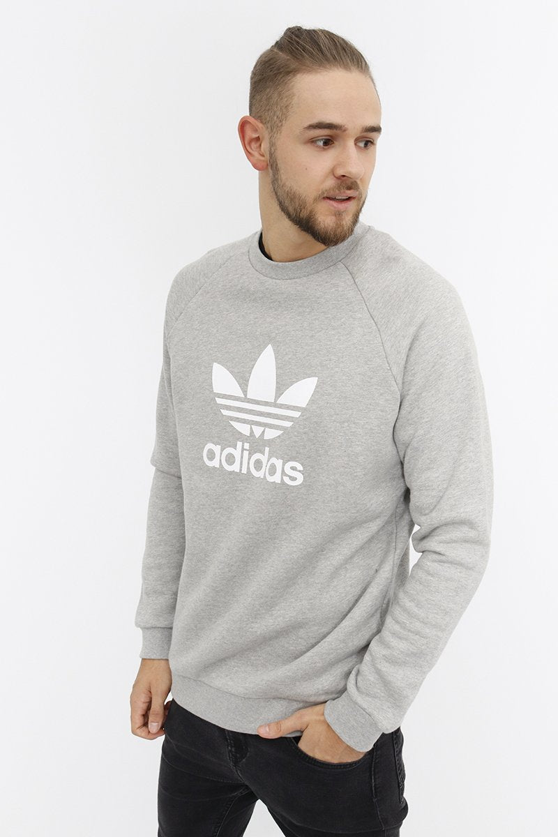 adidas trefoil grey