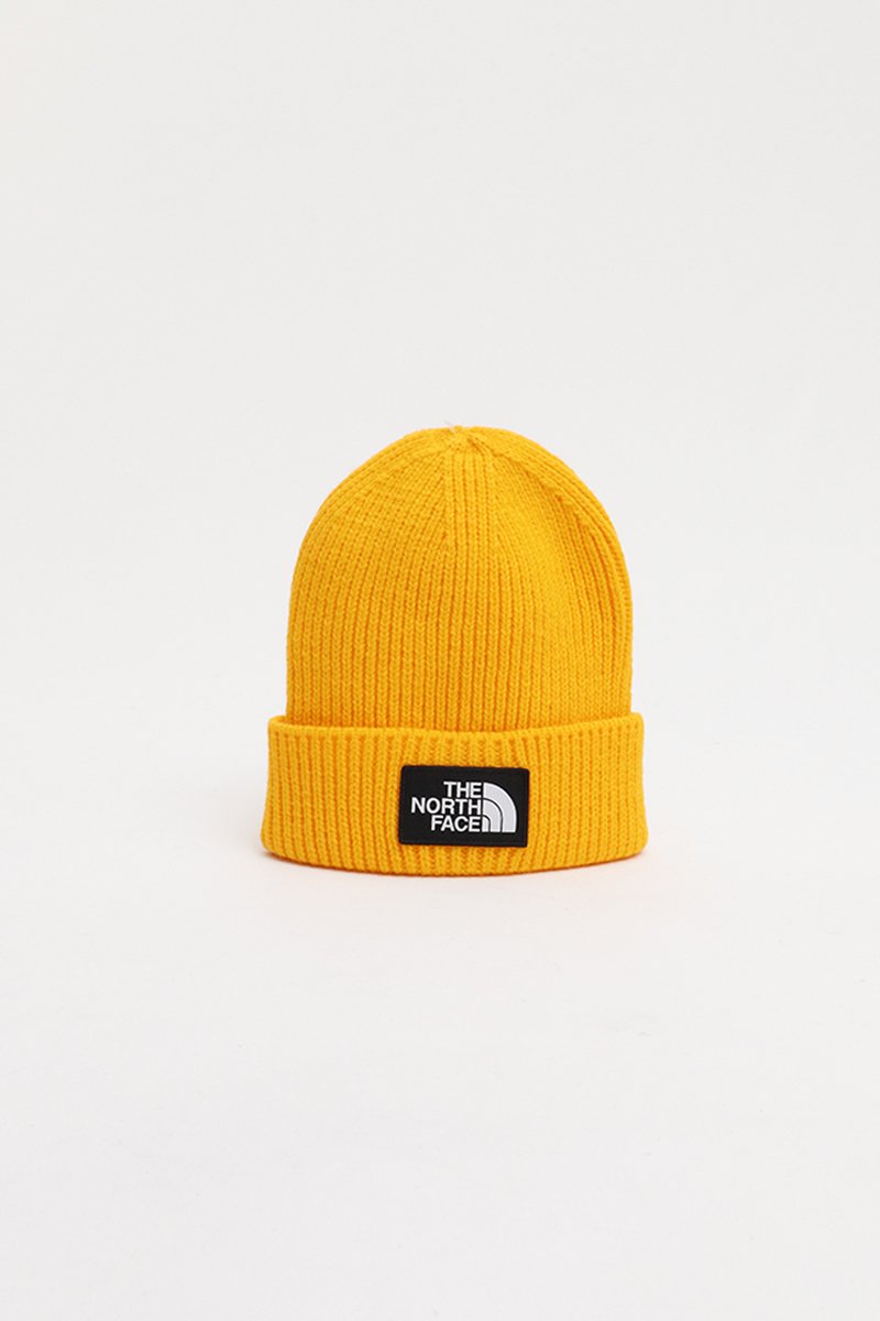 north face beanie yellow