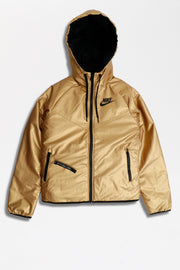 nike gold and black jacket