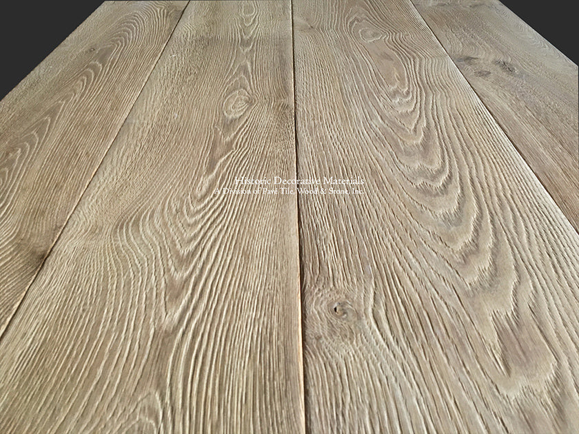 Antique French oak flooring resembles antiqued French oak flooring that is perfect for English country homes, French and Belgian farmhouse interiors, cottage style for kitchen floors, entry ways.