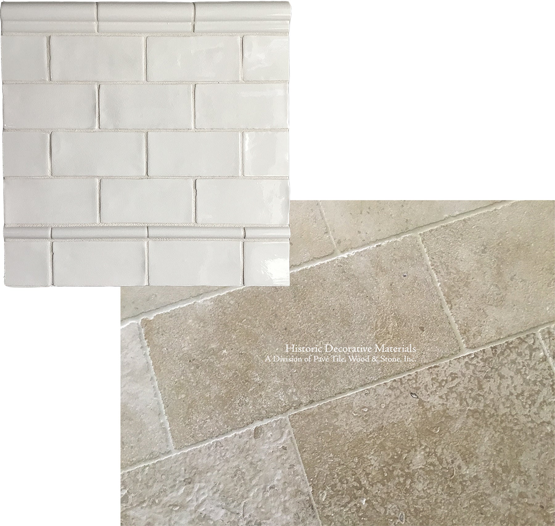 French Limestone Flooring and Subway Tile