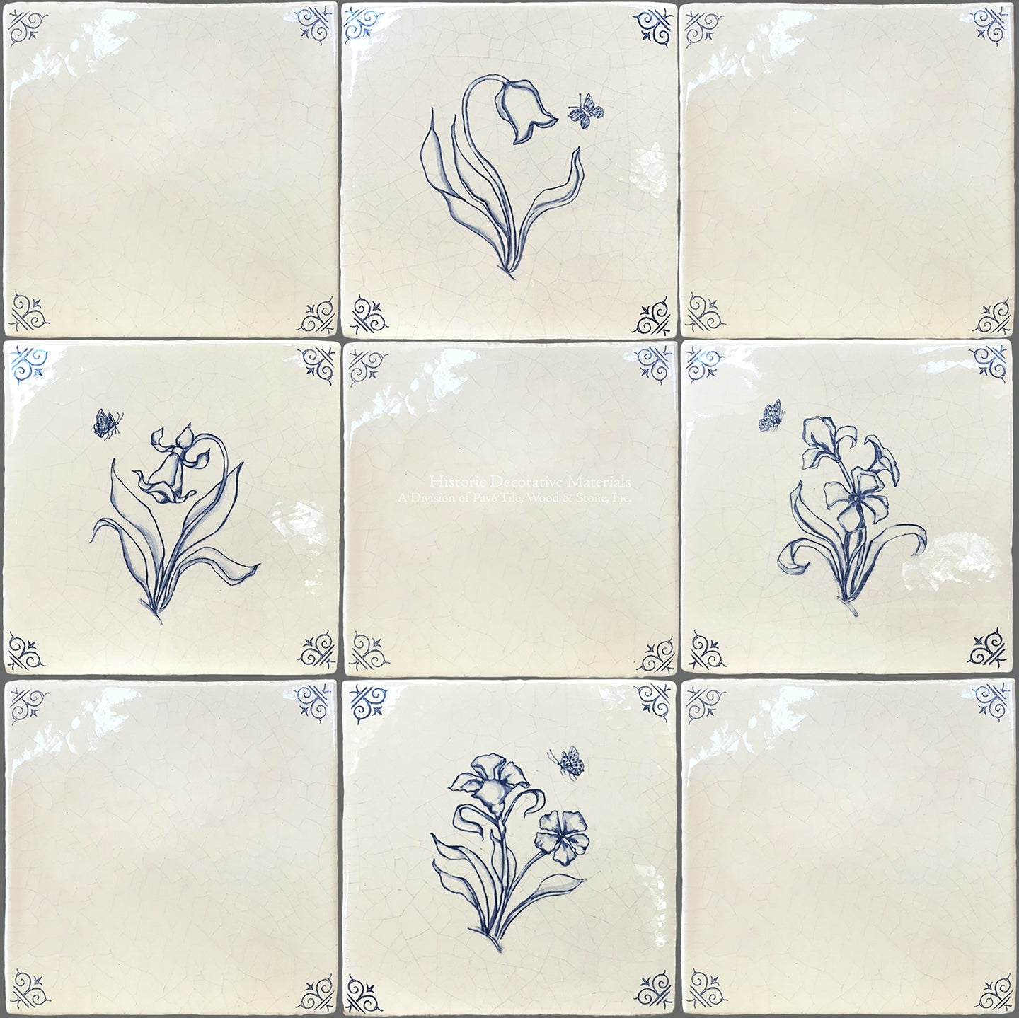 Dutch Blue Antique Delft Tiles are hand painted Delft Tiles that are for luxury, farmhouse and old world historic interiors that interior designers chose for interior design
