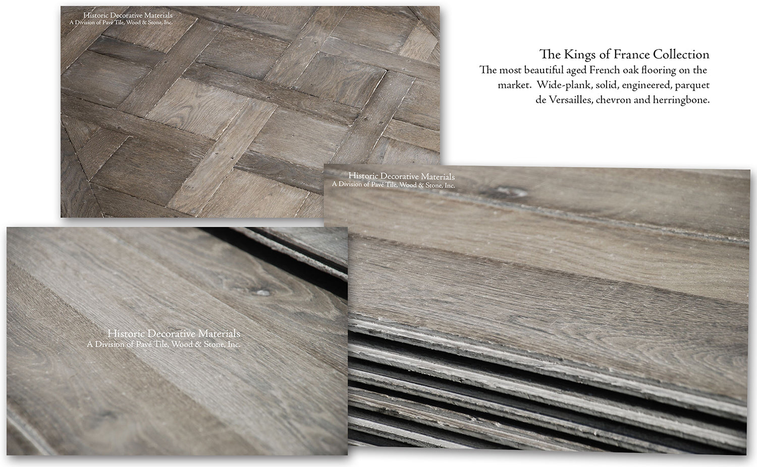 Interior designers choose for their interior designs reclaimed French limestone flooring, vintage and aged French limestone floors, French reclaimed terra cotta tile hexagons and hardwood French oak flooring for luxury interiors and farmhouse interior designs.