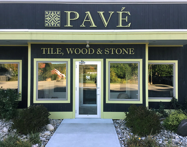 Pave Showroom to view reclaimed French oak flooring, French limestone floors, antique French limestone flooring, antique Belgian bluestone floors, Zellige tiles, Belgian bricks, Delft Tile, fireplace mantels, antique troughs