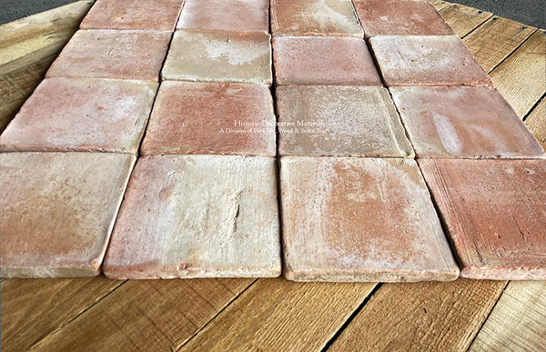 French reclaimed terra cotta tile hexagon tiles marry with antique and aged French limestone tiles, antique Belgian bluestone tiles, antique Delft Tiles, DeVol Kitchens, reclaimed French oak flooring, Zellige Tiles, Subway tiles for farmhouse, Shaker, Cottage, luxury interiors