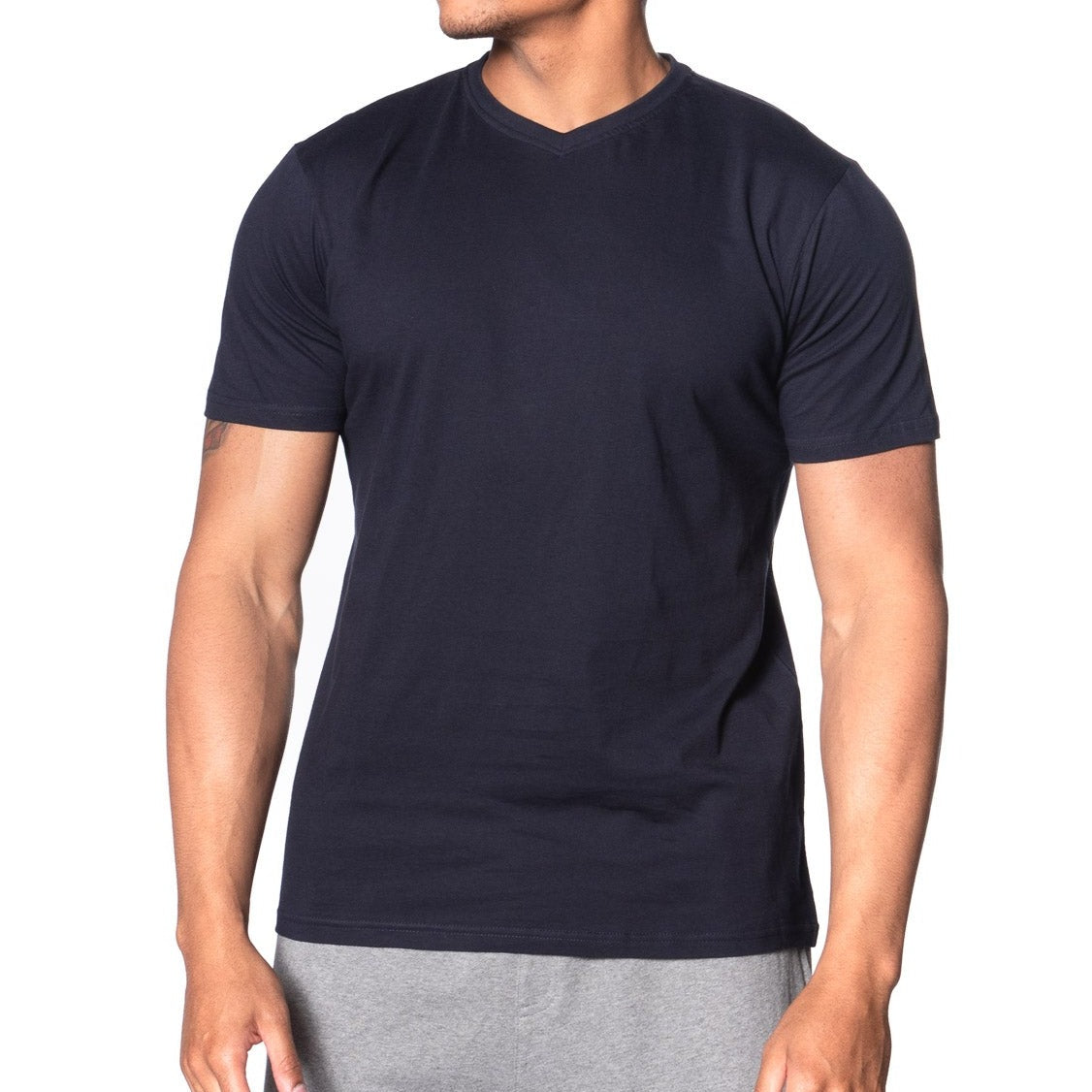 Fitted Vee Neck T-Shirt - Colors – Luxe-T