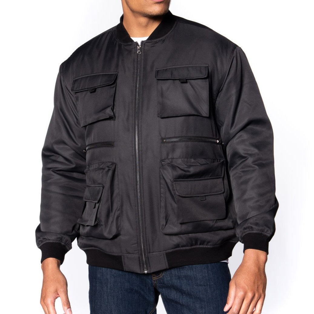 Lightweight Mock Neck Nylon Jacket