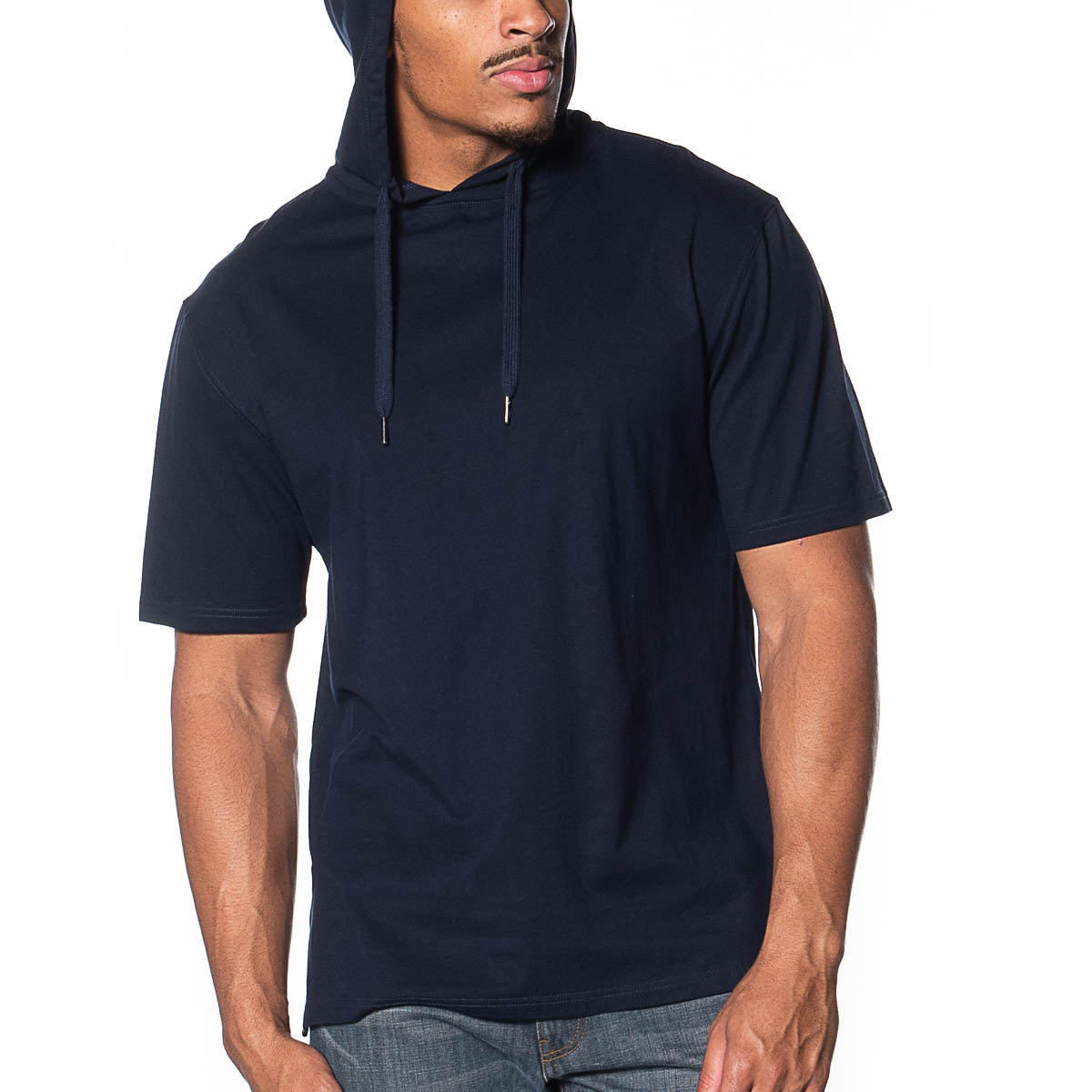 Men's Basic Classic Fit Long Sleeve Hooded T-Shirt