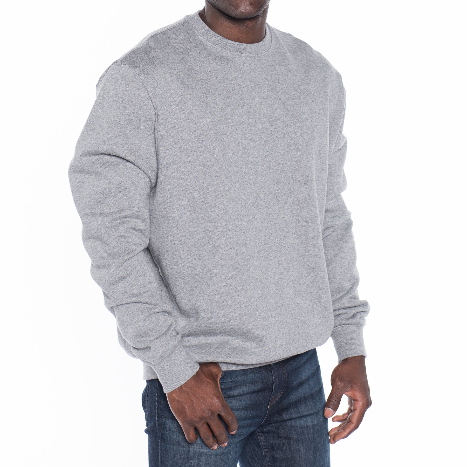 French Terry Mock-Neck Sweatshirt