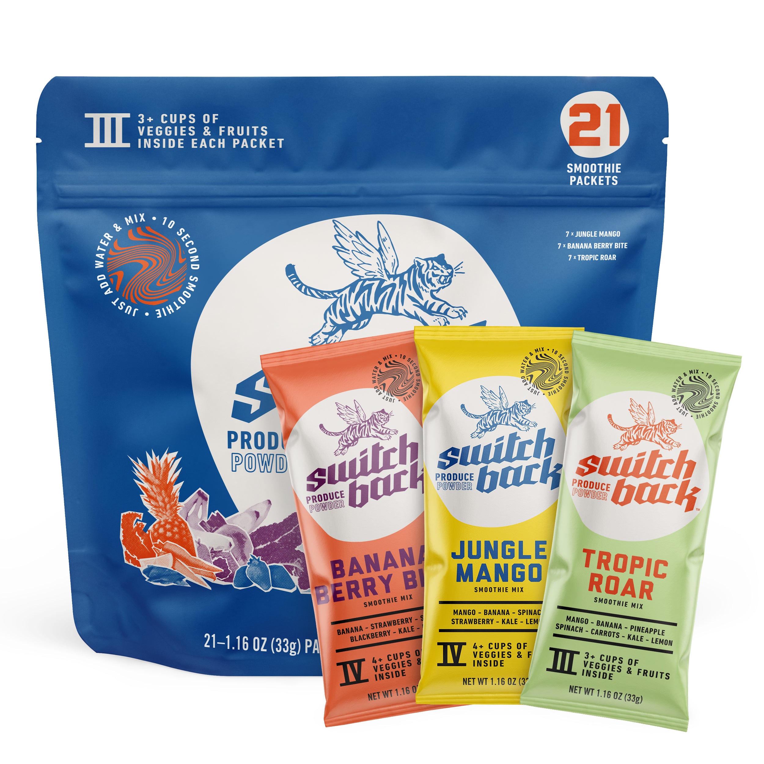 Banana Berry Bite Smoothie Mix (21 Pack or 150 Pack)
