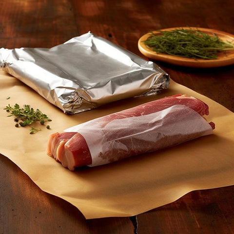 butcher paper and foil