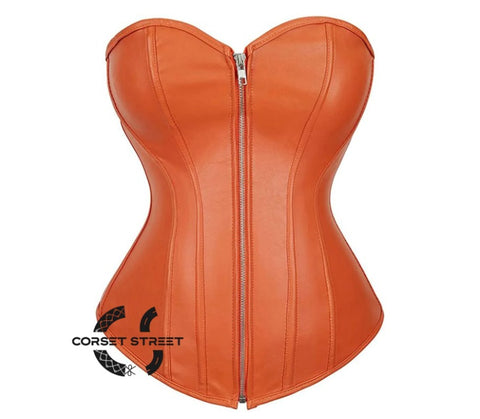 Faux Leather Corset