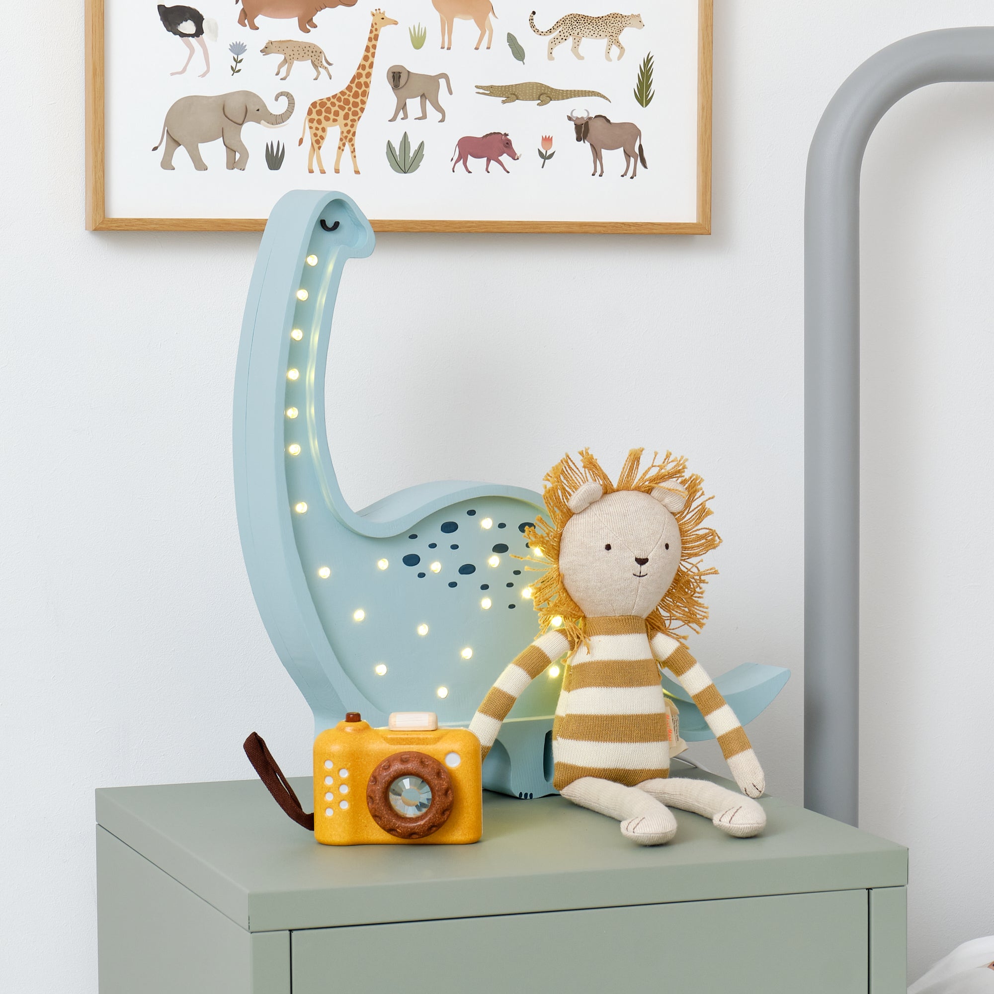 Diplodocus Lamp by Little Lights, available at Bobby Rabbit.