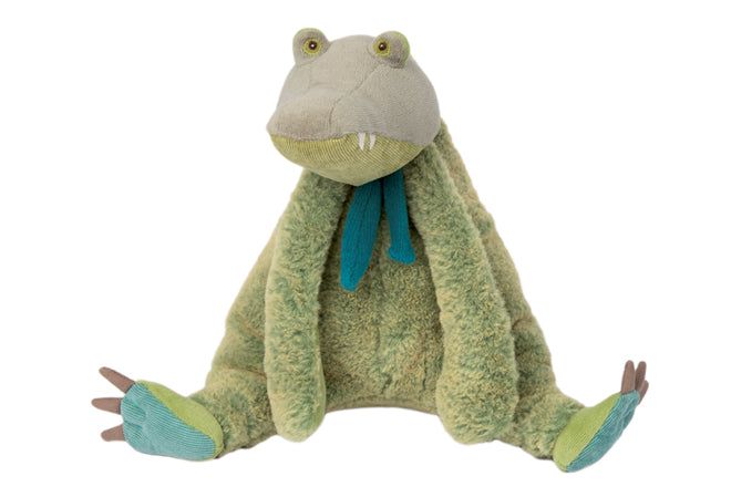 Moulin Roty Bazar Crocodile soft toy from Cottontails, published by Bobby Rabbit