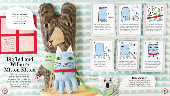 books, activity books, make your own soft toys, creative creatures, donna wilson, published by Bobby Rabbit