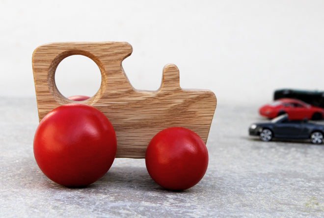 toys, wooden toys, wooden tractor, wooden tractor toy, Easter gifts, Christening gifts, new baby gifts, Hop and Peck, published by Bobby Rabbit