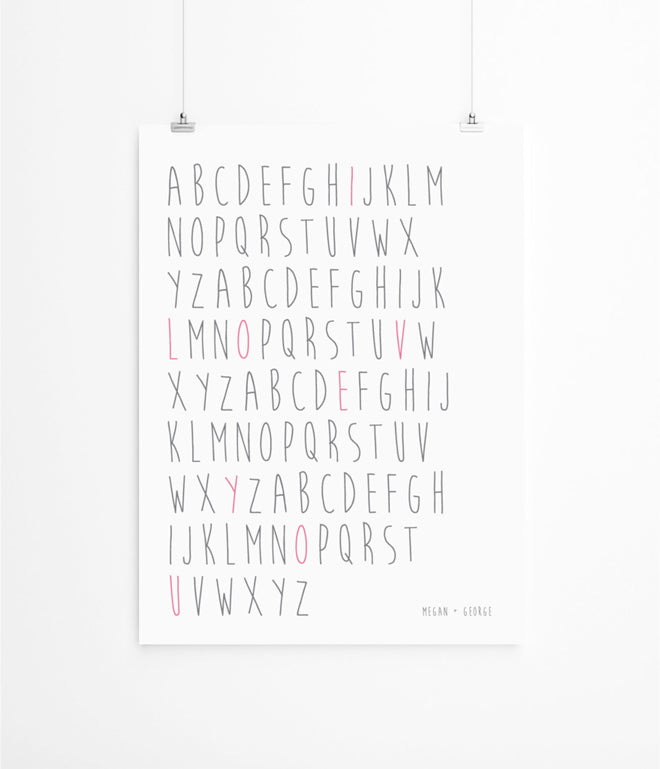 'Eva's Hand' children's personalised print by Lola's Paperie, published by Bobby Rabbit