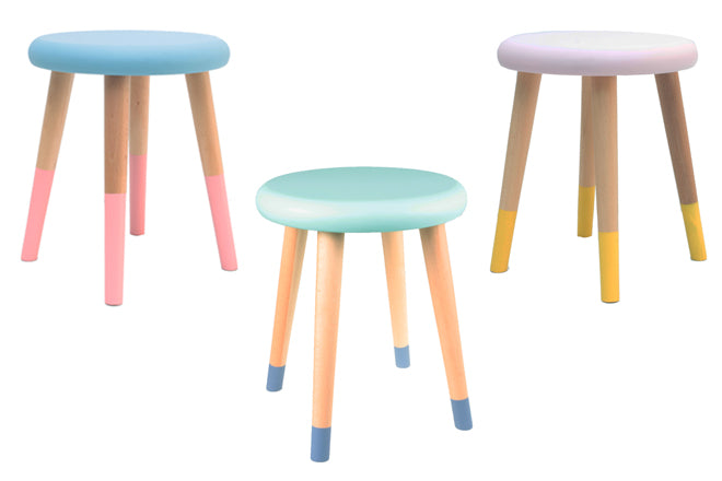 'Alice' stools for children, designed by Rose in April and available from Molly-Meg, published by Bobby Rabbit