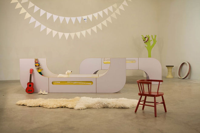 furniture, children's beds, bunk beds, convertible bunk bed, IO bunk pod, Molly-Meg, published by Bobby Rabbit 