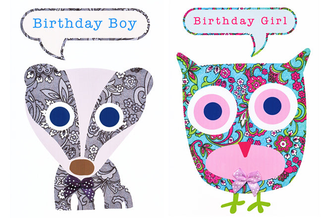 stationery, cards and wrap, children's birthday cards, animal birthday cards, Nella, published by Bobby Rabbit