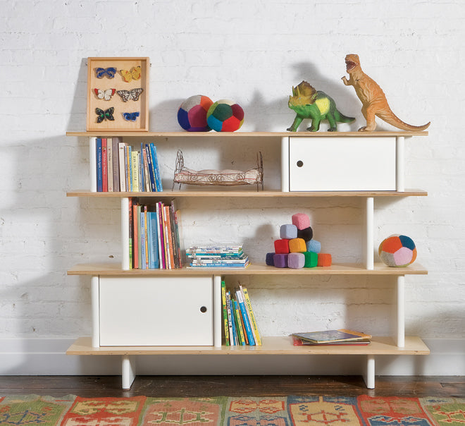 furniture, children's furniture, children's bookshelf, children's shelf, Oeuf NYC Mini Library shelf, Nubie, published by Bobby Rabbit