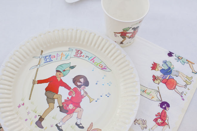 party, childrens party, kids party, party tableware, party plates, party cups, party napkins, Belle and Boo party, Talking Tables, published by Bobby Rabbit